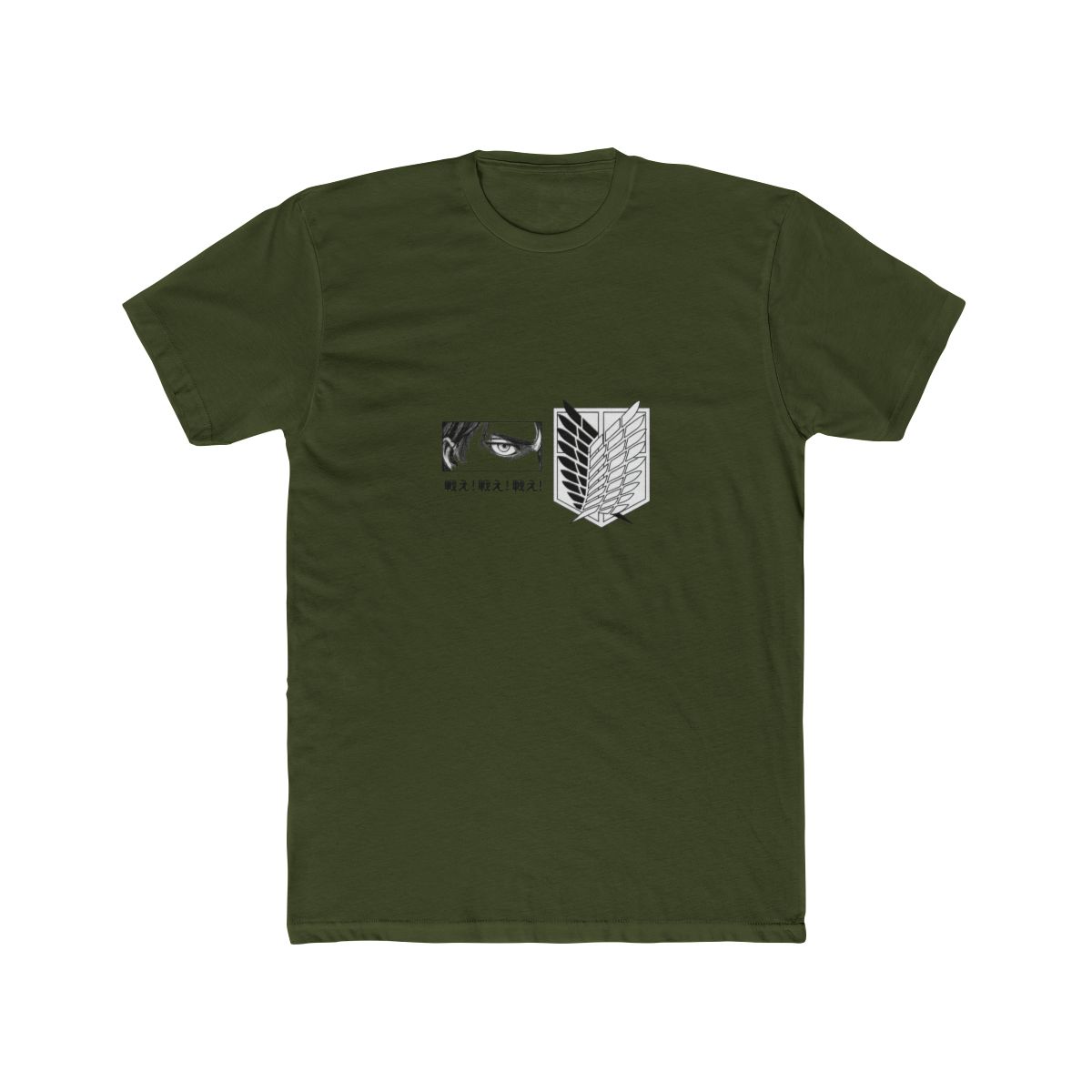 Attack on Titan Eren Mikasa Levi Anime T Shirt - alternate angle 5, merchandise