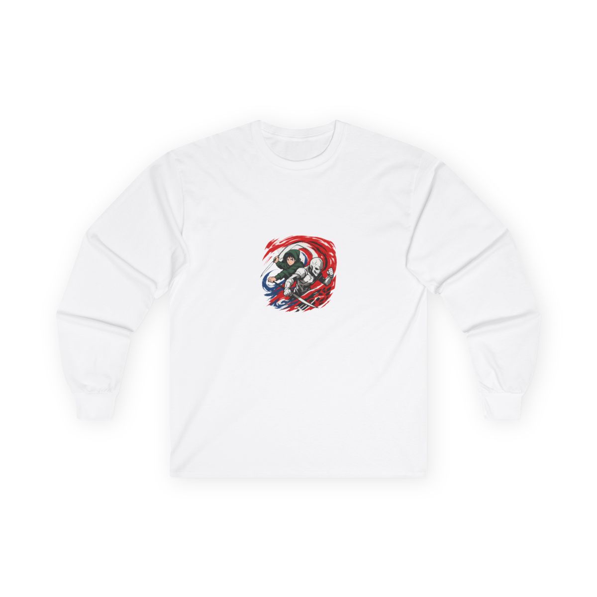 Epic Anime Action Heroes Graphic Long Sleeves - alternate angle 2, merchandise