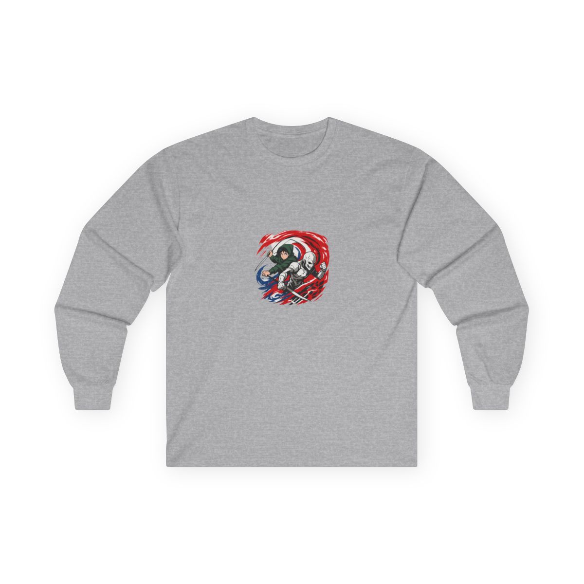 Epic Anime Action Heroes Graphic Long Sleeves - alternate angle 5, merchandise