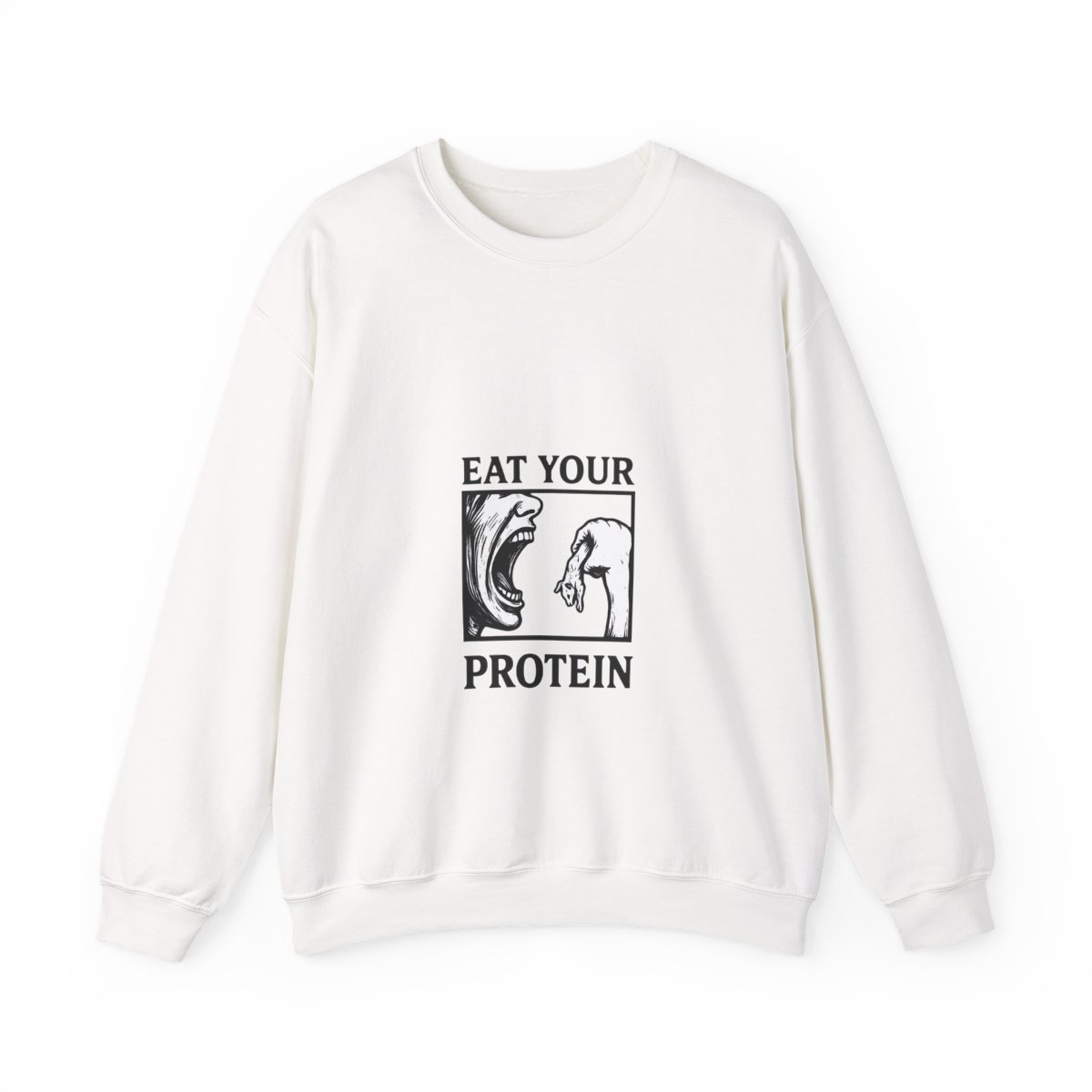 Eat Your Protein Savage Animal Graphic Hoodie - alternate angle 2, merchandise
