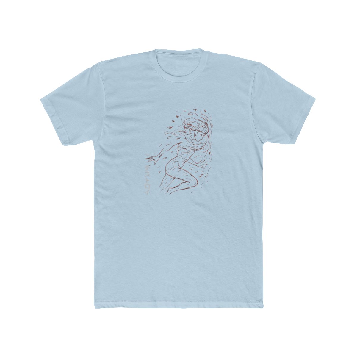 Retro Anime Character Faded Wash Black T Shirt - alternate angle 2, merchandise