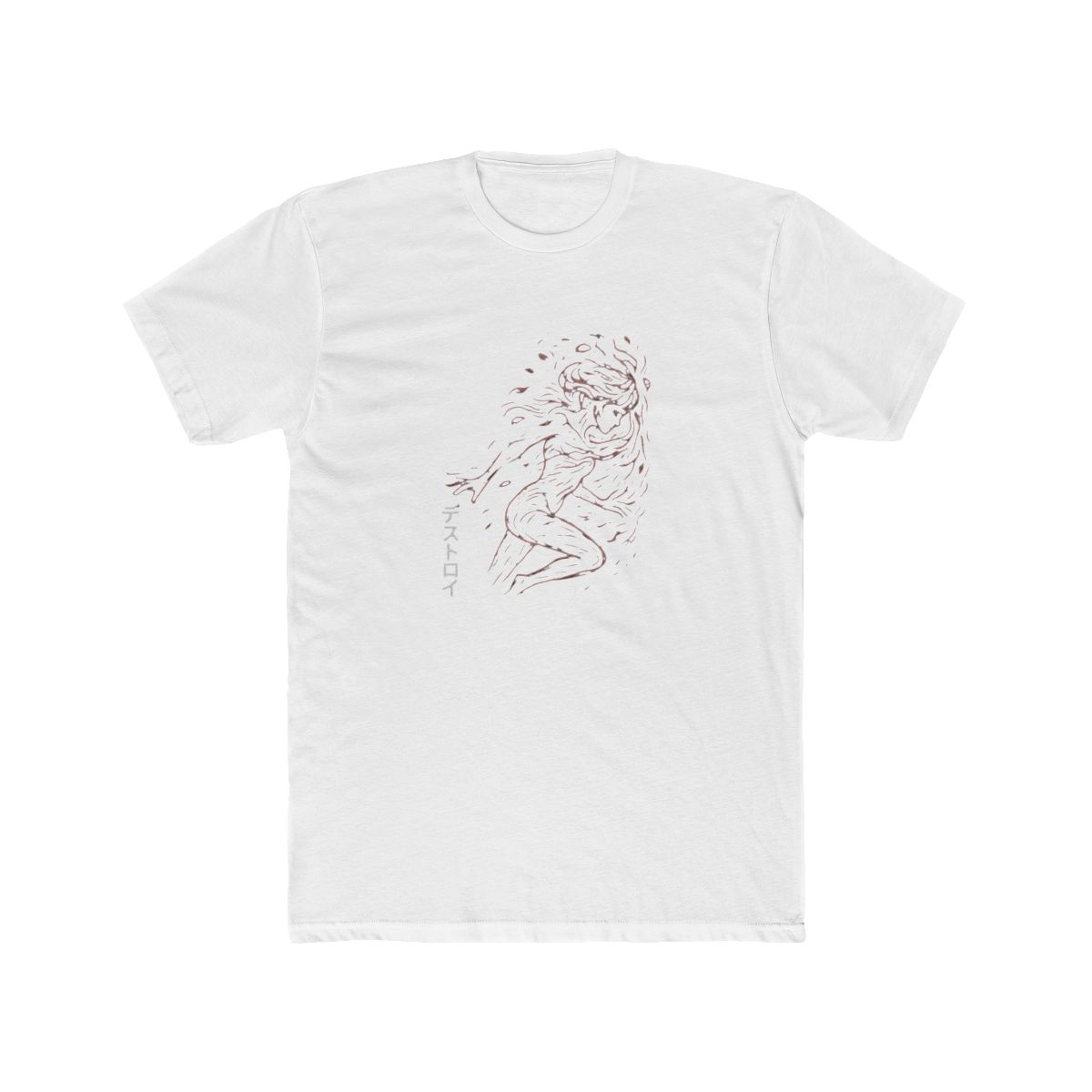 Retro Anime Character Faded Wash Black T Shirt - alternate angle 5, merchandise