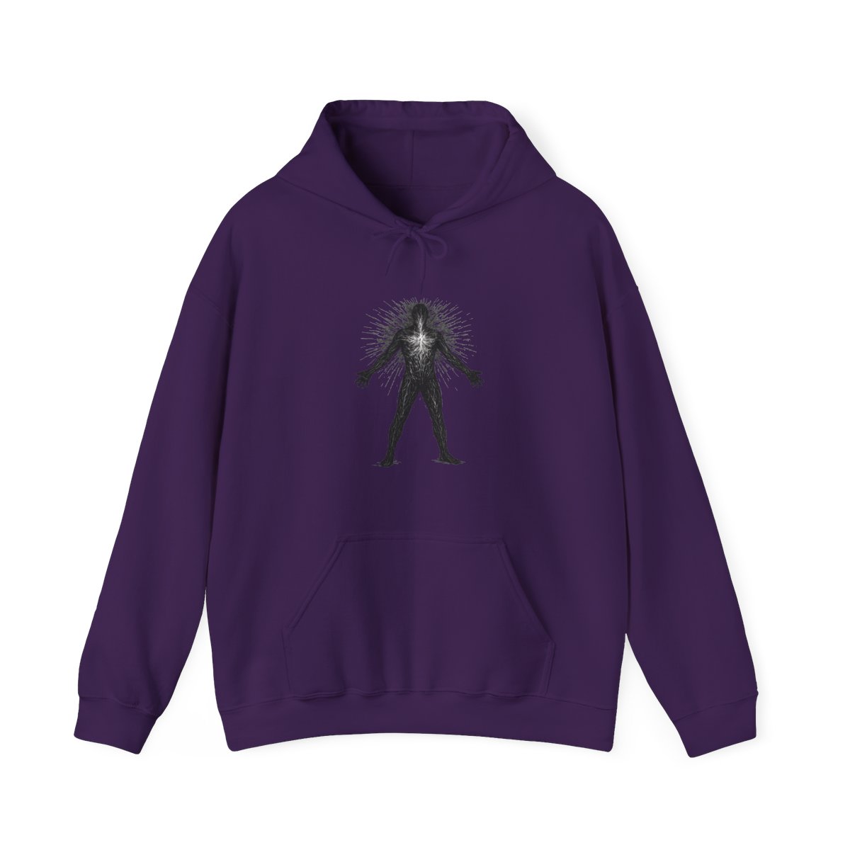 Stylized Human Figure Bold Graphic Hoodie - alternate angle 5, merchandise