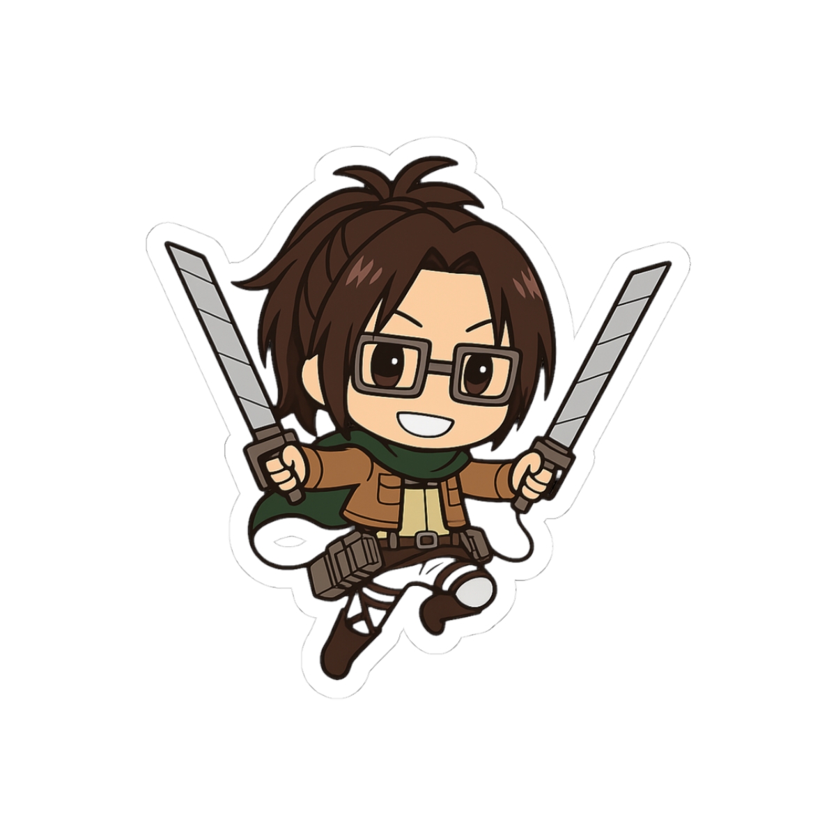 Hange Zoe Attack on Titan Sticker | Bold Anime Vinyl Decal
