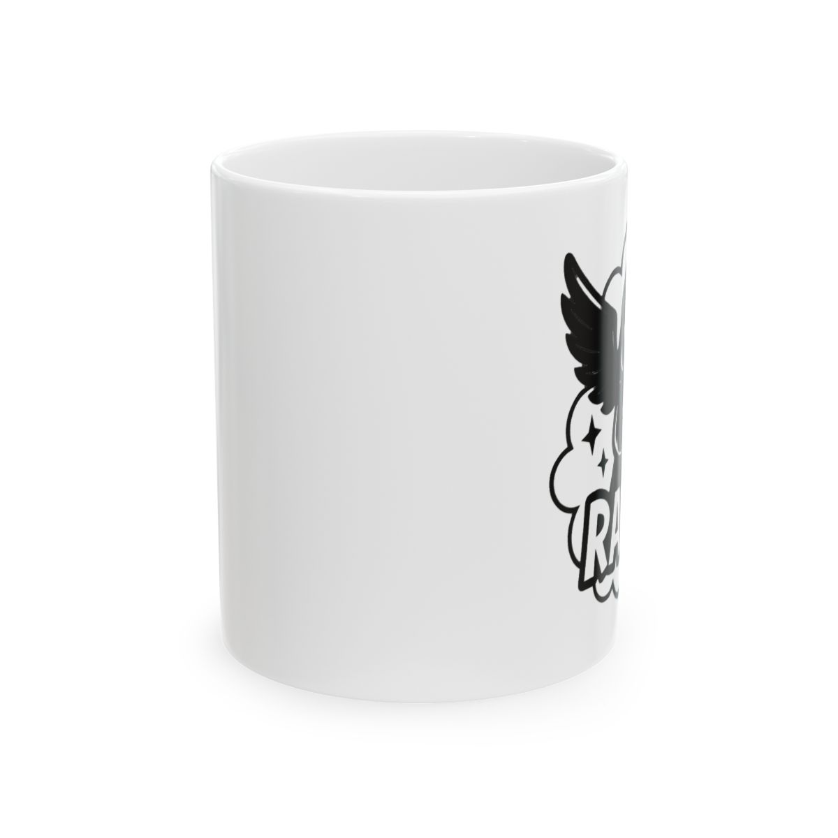 Teen Titans Go! Raven Attack Two-Tone Coffee Mug - alternate angle 1, merchandise