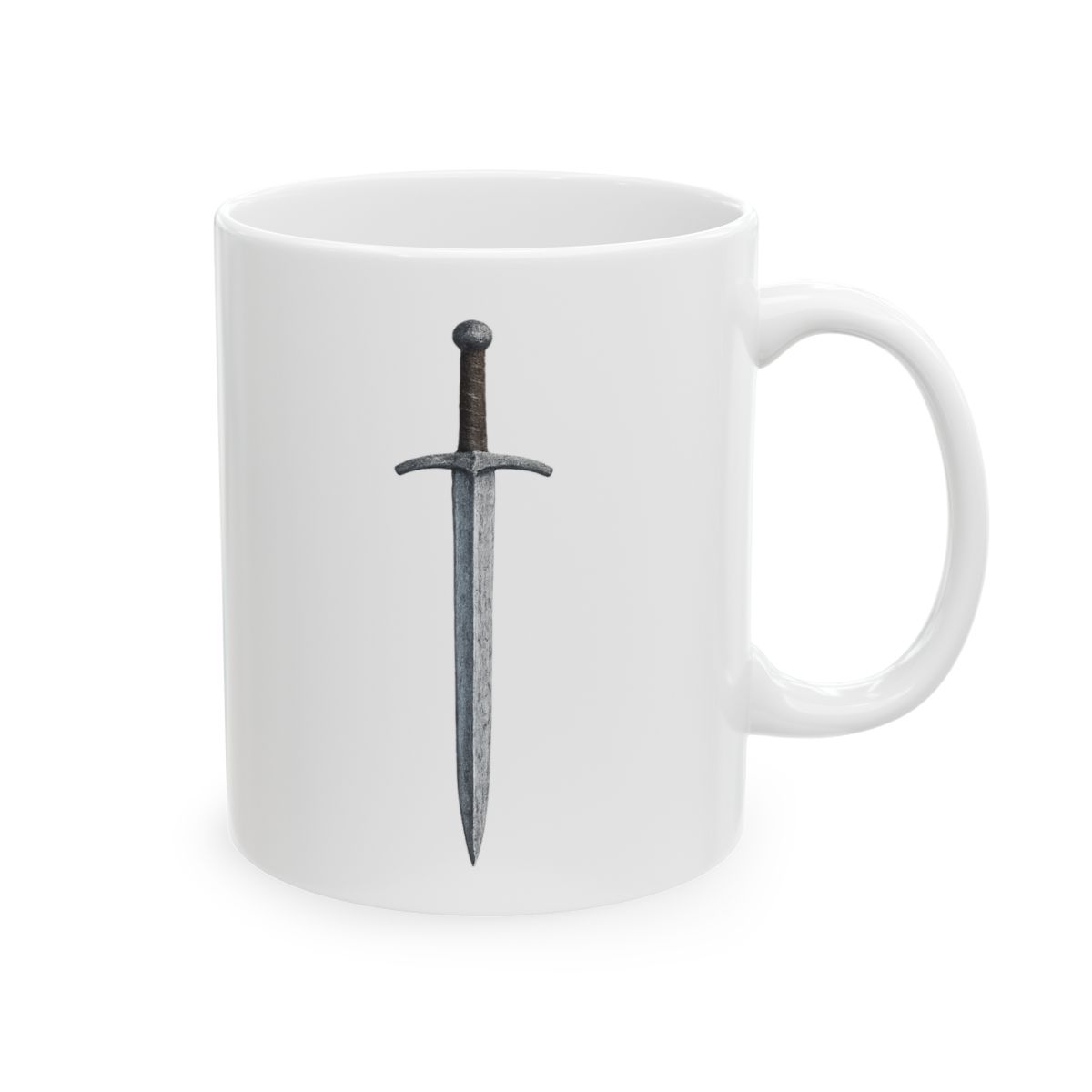 Epic Two-Tone Sword Mug | Fantasy Coffee Mug, Gamer Gift, Knight Brew Cup
