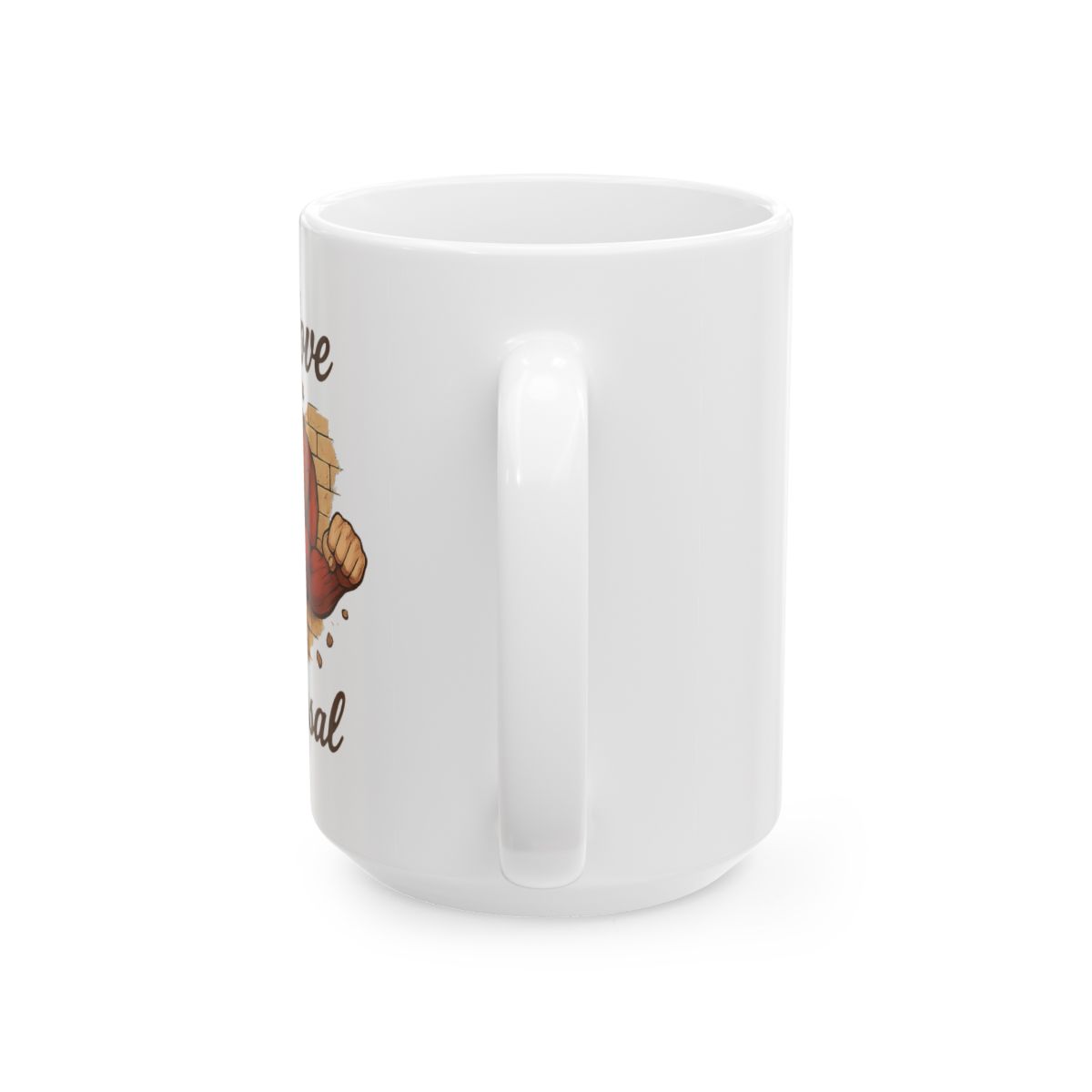 Colossal Heart Wall Breaker | Ceramic Coffee Mug, Funny Love Cup, Romantic Gift - alternate angle 5, merchandise