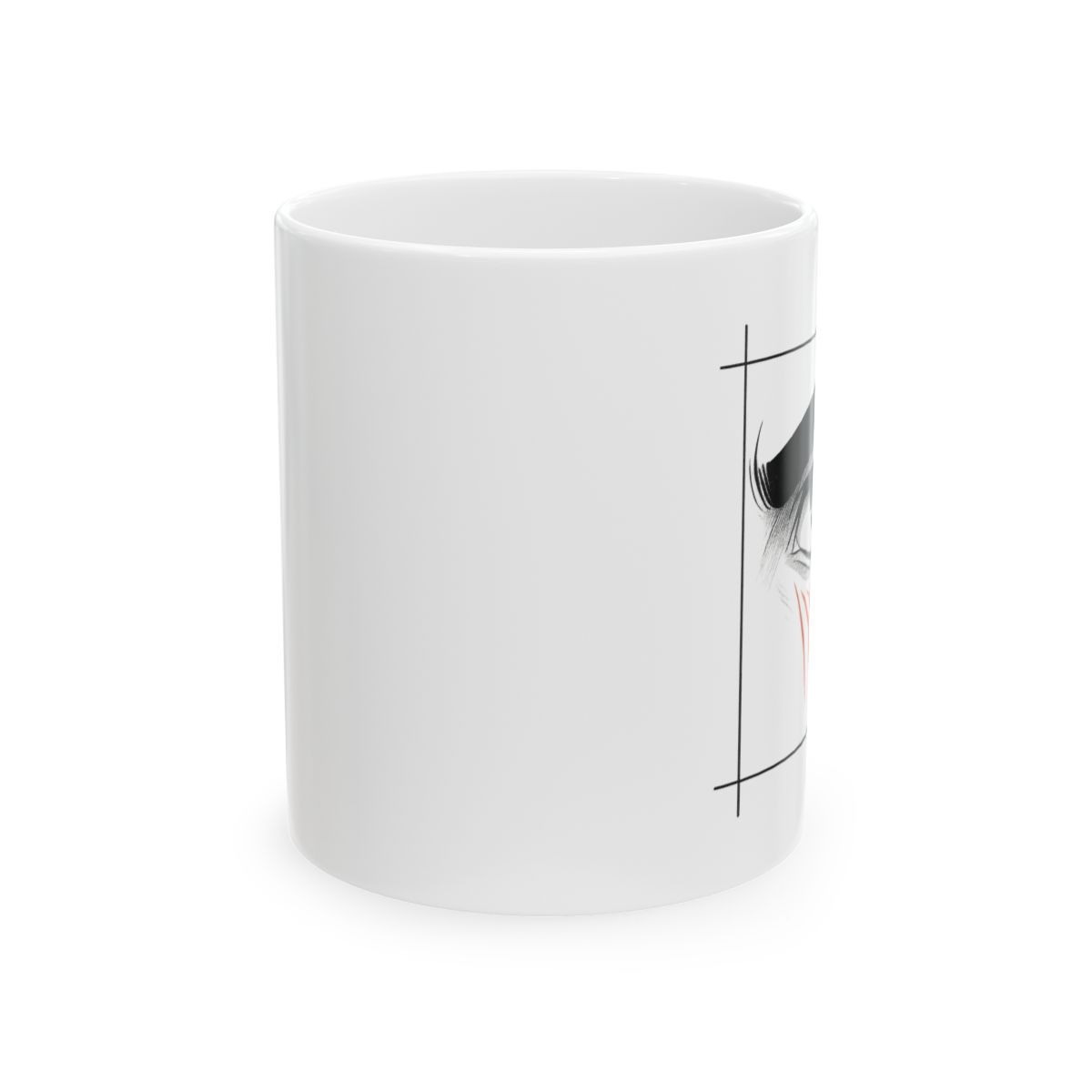 Eren Yeager Piercing Eyes | Attack Titan Mug, Eren Yeager Cup, AoT Fan Gift - alternate angle 1, merchandise
