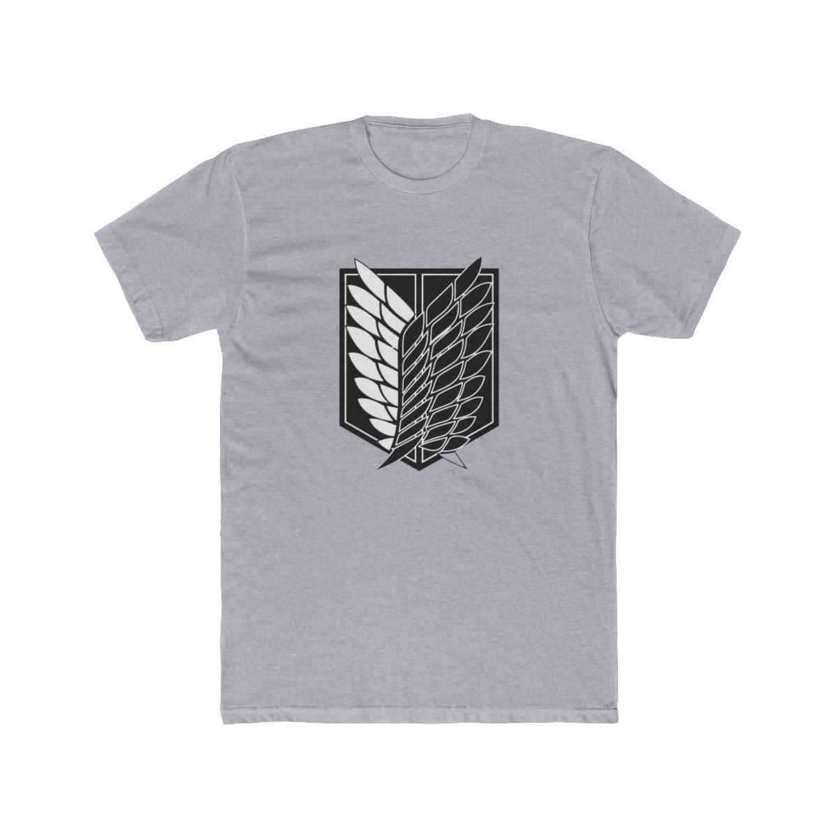 Exploration Battalion SNK Black & White T Shirt - Attack on Titan Fan Gear - alternate angle 5, merchandise