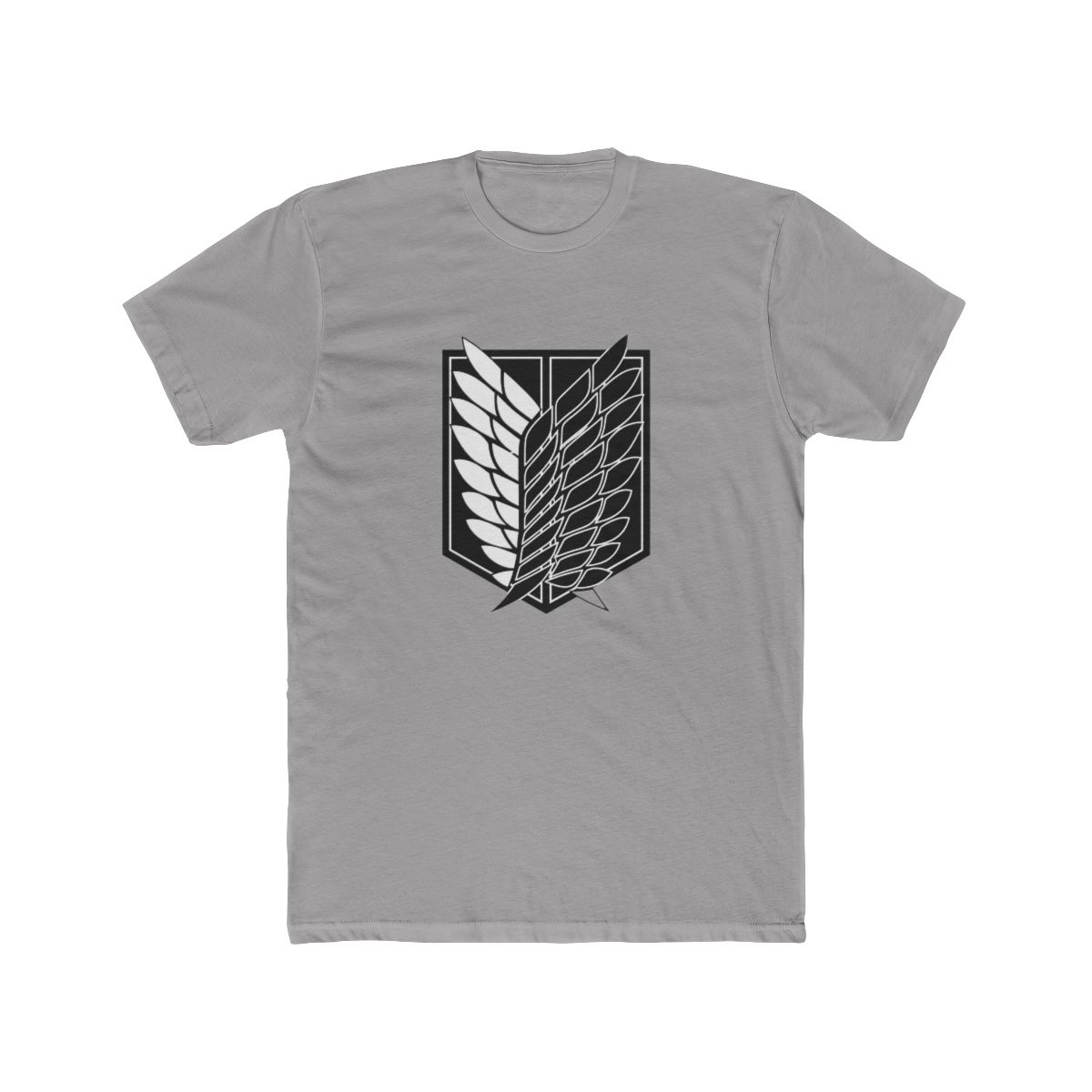 Exploration Battalion SNK Black & White T Shirt - Attack on Titan Fan Gear - alternate angle 3, merchandise
