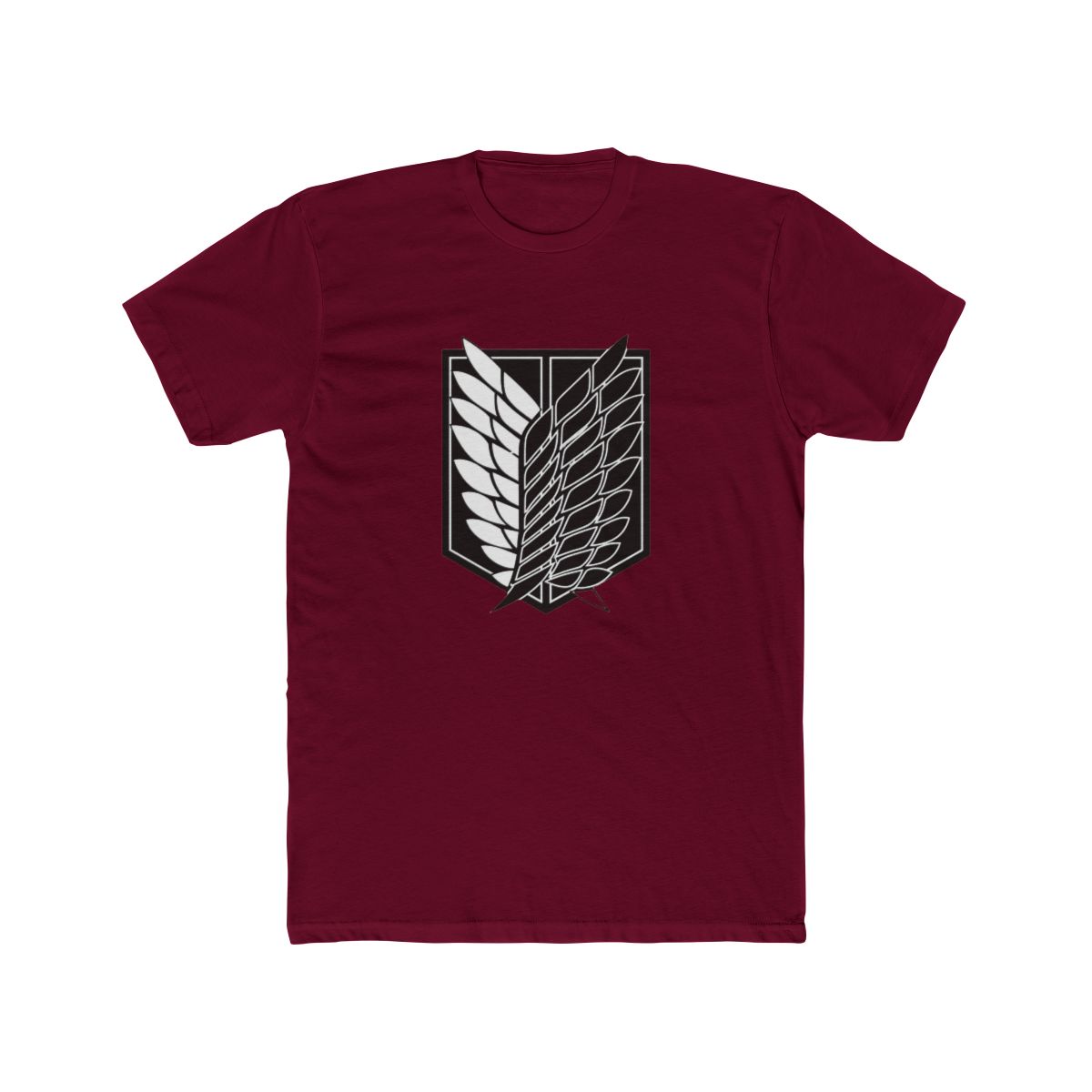 Exploration Battalion SNK Black & White T Shirt - Attack on Titan Fan Gear - alternate angle 2, merchandise