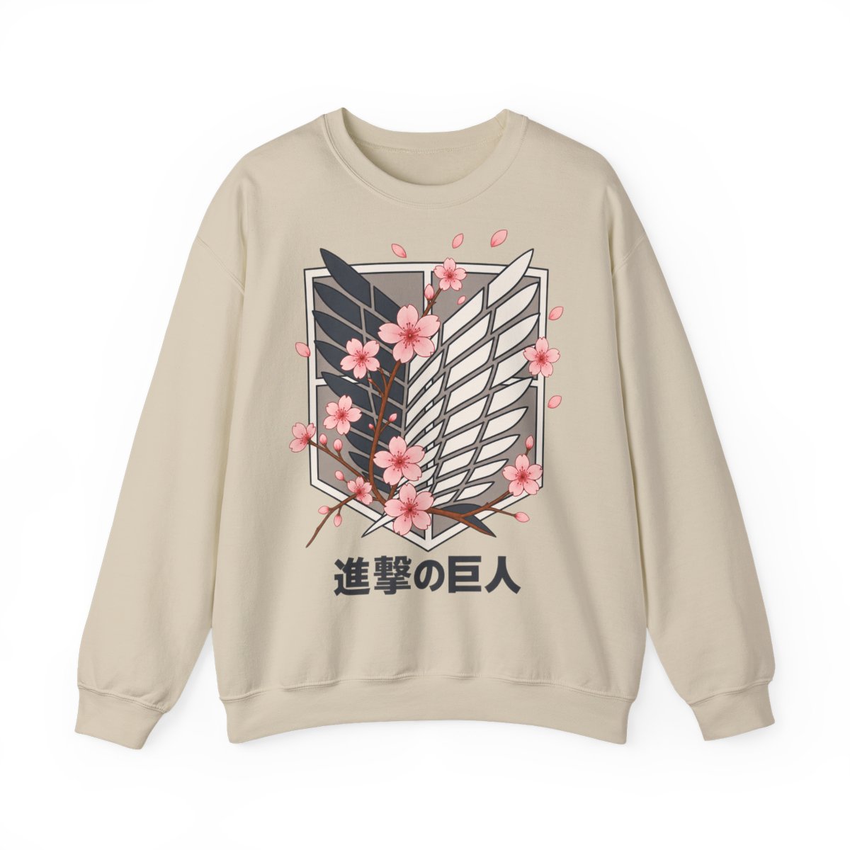 Attack on Titan Cherry Blossom Emblem Hoodie Limited Edition - alternate angle 4, merchandise