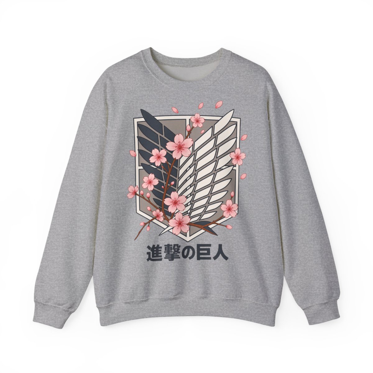 Attack on Titan Cherry Blossom Emblem Hoodie Limited Edition - alternate angle 5, merchandise