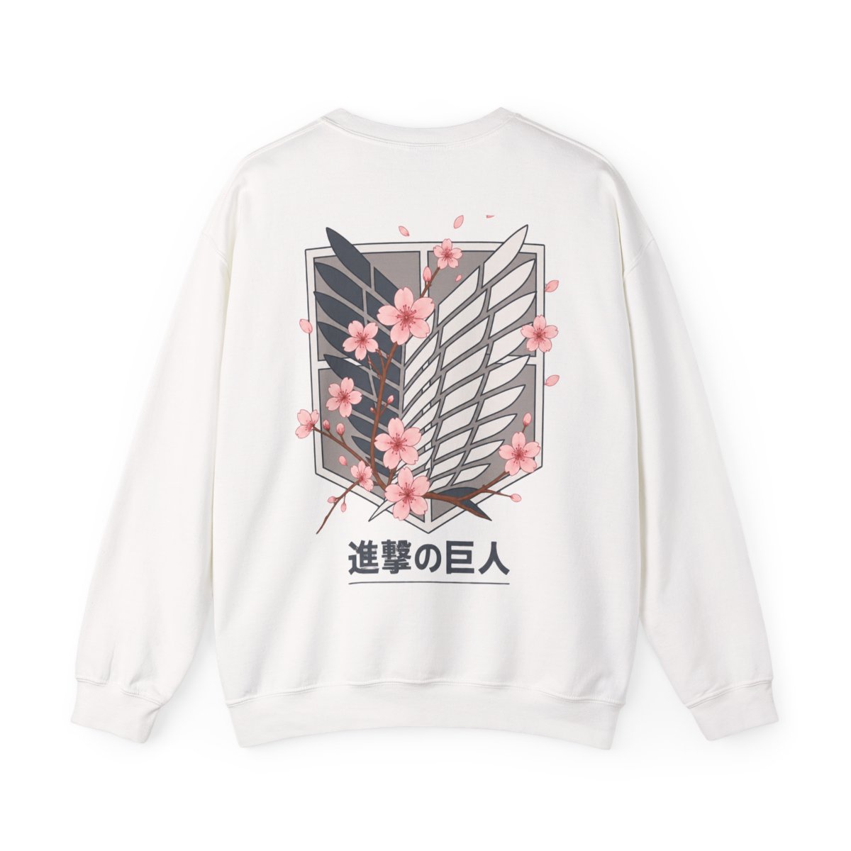Attack on Titan Cherry Blossom Emblem Hoodie Limited Edition - alternate angle 1, merchandise