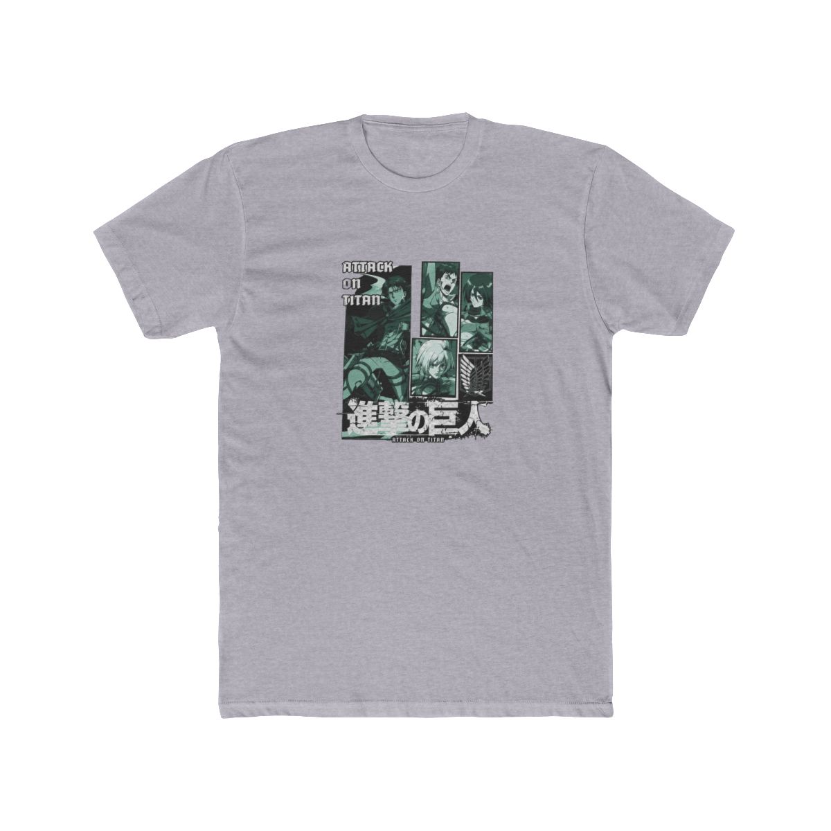 Attack On Titan Group Tonal Portrait T Shirt