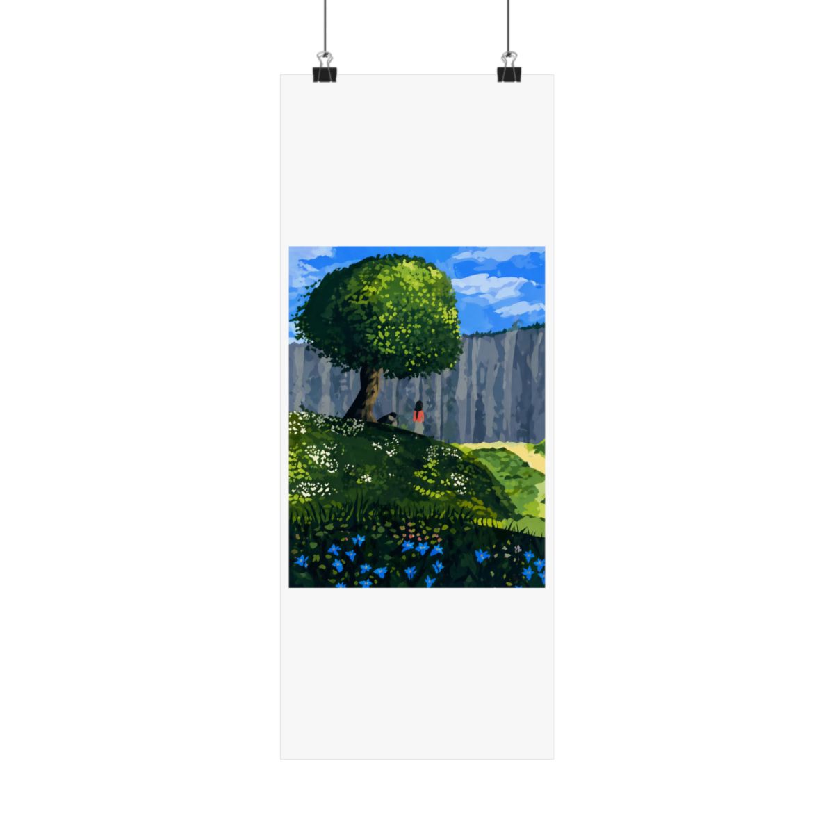 Eren and Mikasa Art Print | Attack on Titan Original Fanart - alternate angle 3, merchandise