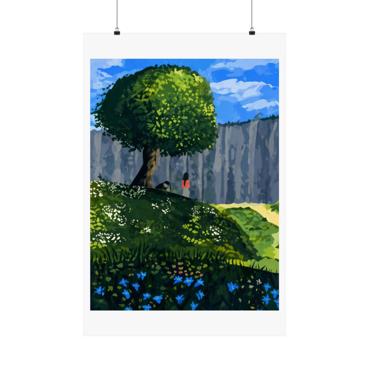 Eren and Mikasa Art Print | Attack on Titan Original Fanart - alternate angle 4, merchandise
