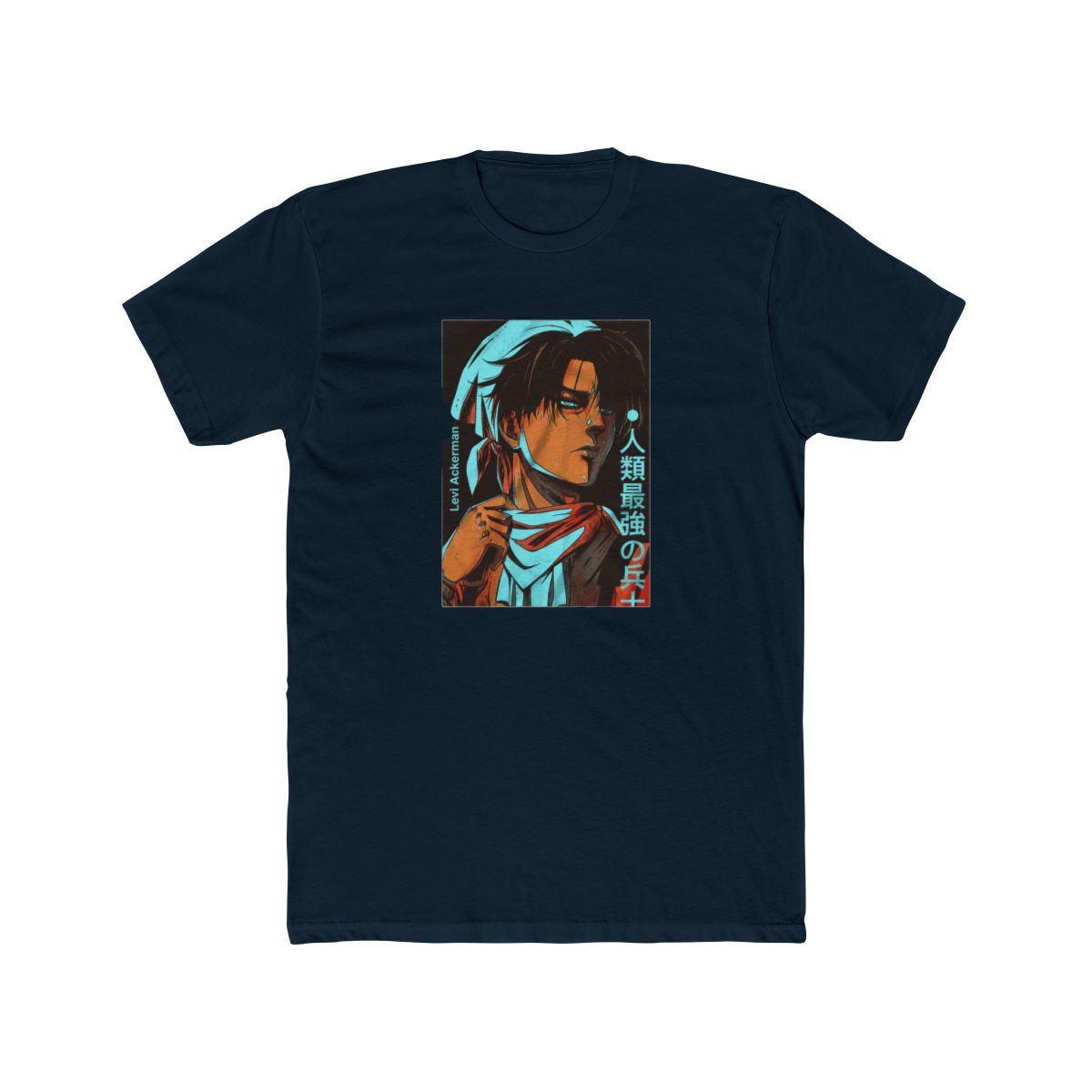 AOT Levi T Shirt Anime Manga Eren Mikasa Ackerman Japan Gift Tee - alternate angle 5, merchandise