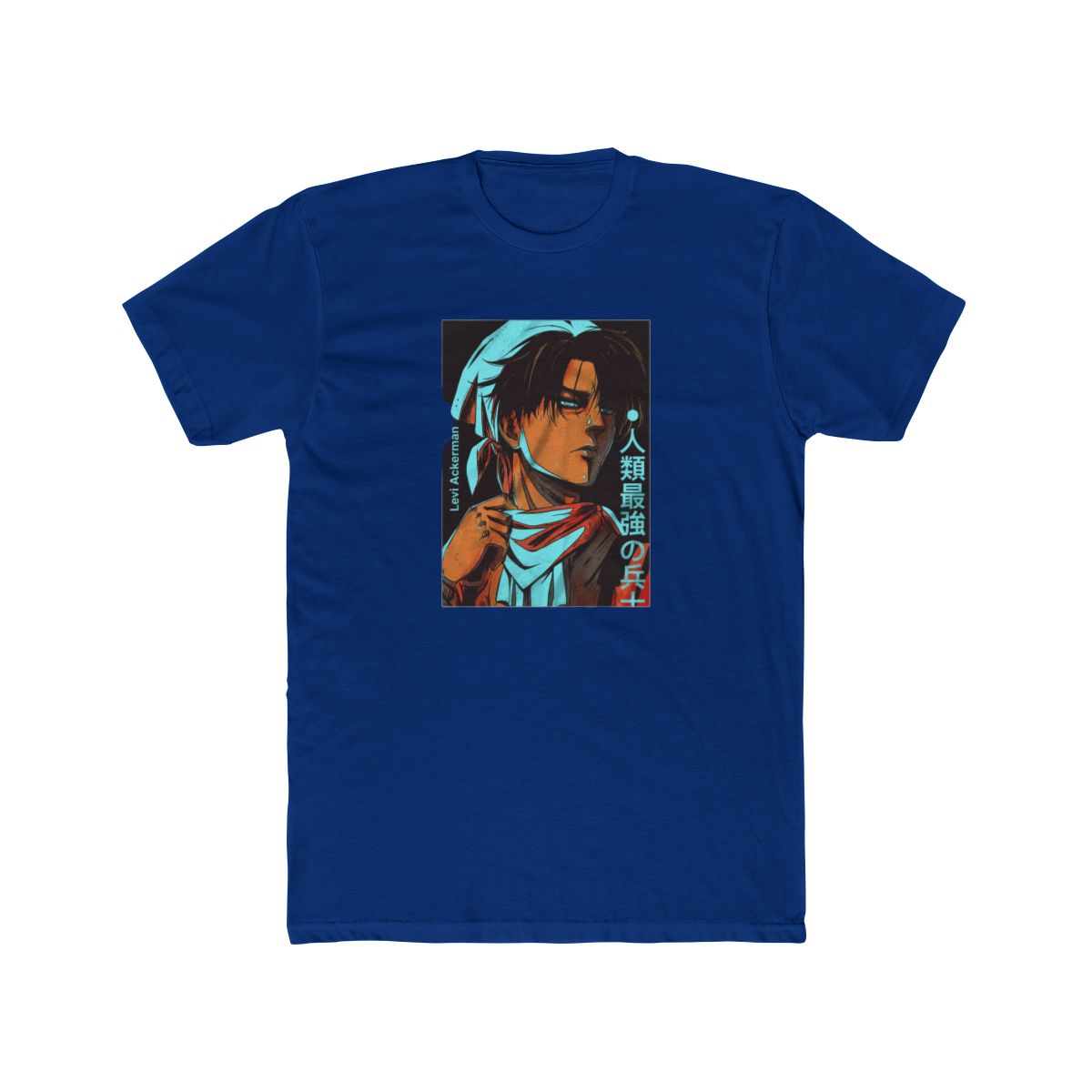 AOT Levi T Shirt Anime Manga Eren Mikasa Ackerman Japan Gift Tee - alternate angle 4, merchandise