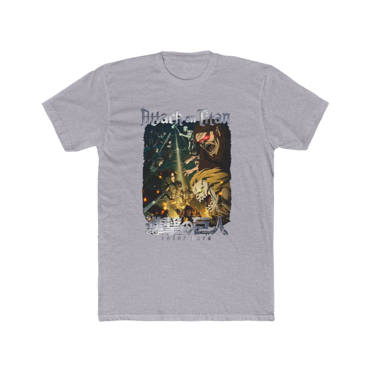 Attack on Titan x Color Bars - Battle T Shirt - alternate angle 4, merchandise