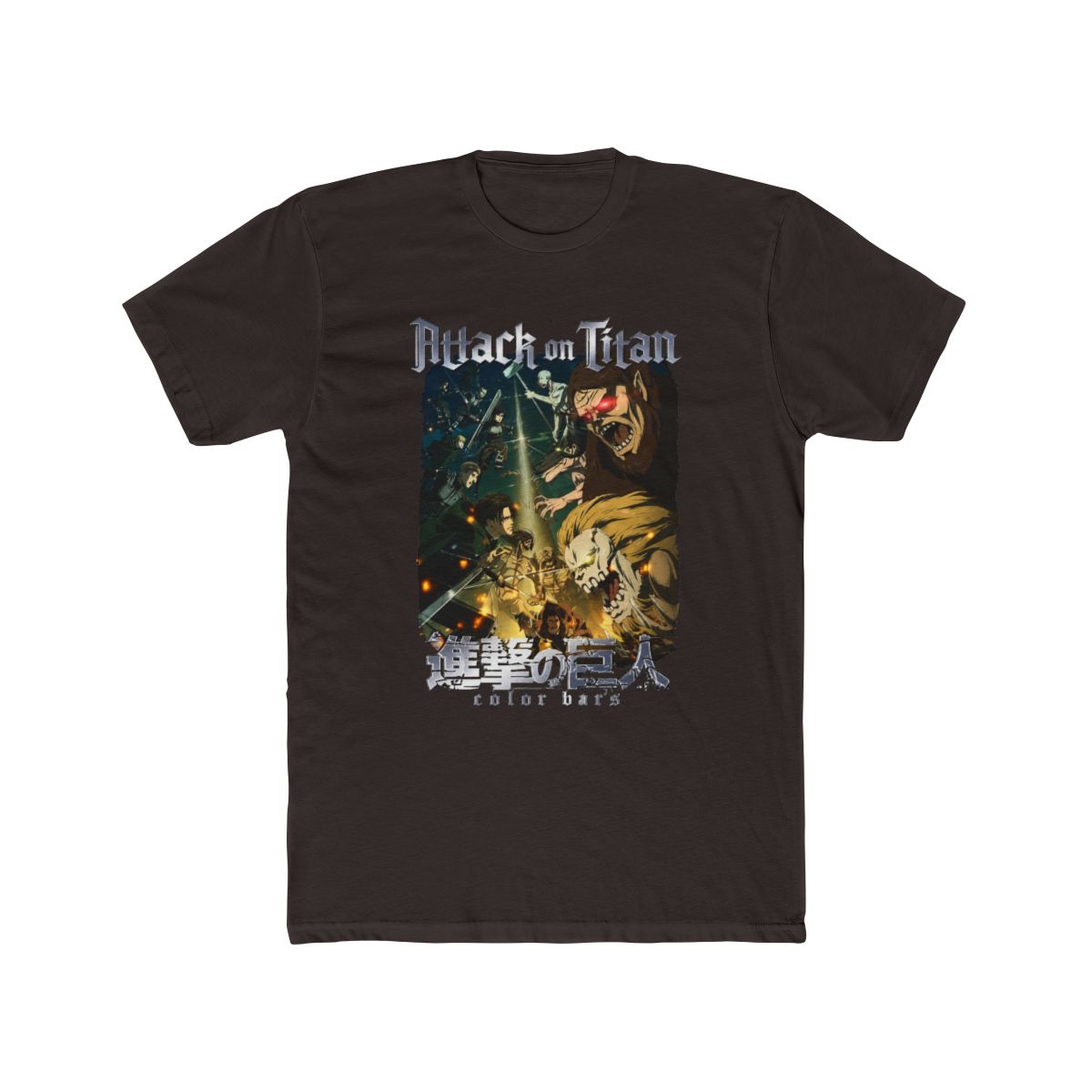 Attack on Titan x Color Bars - Battle T Shirt - alternate angle 3, merchandise