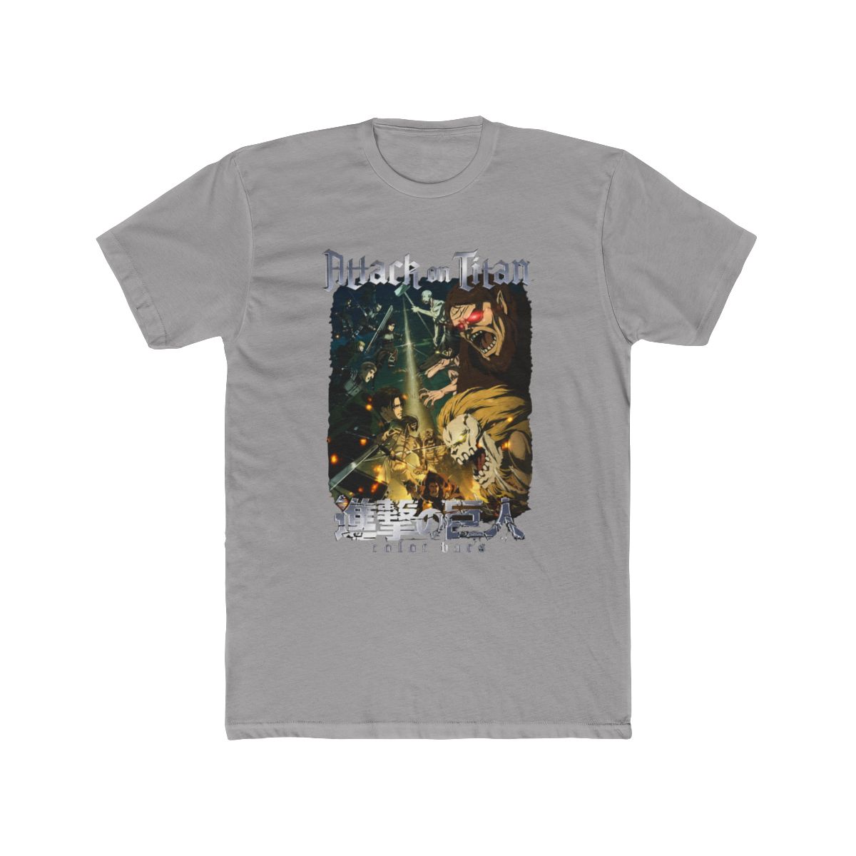 Attack on Titan x Color Bars - Battle T Shirt - alternate angle 2, merchandise