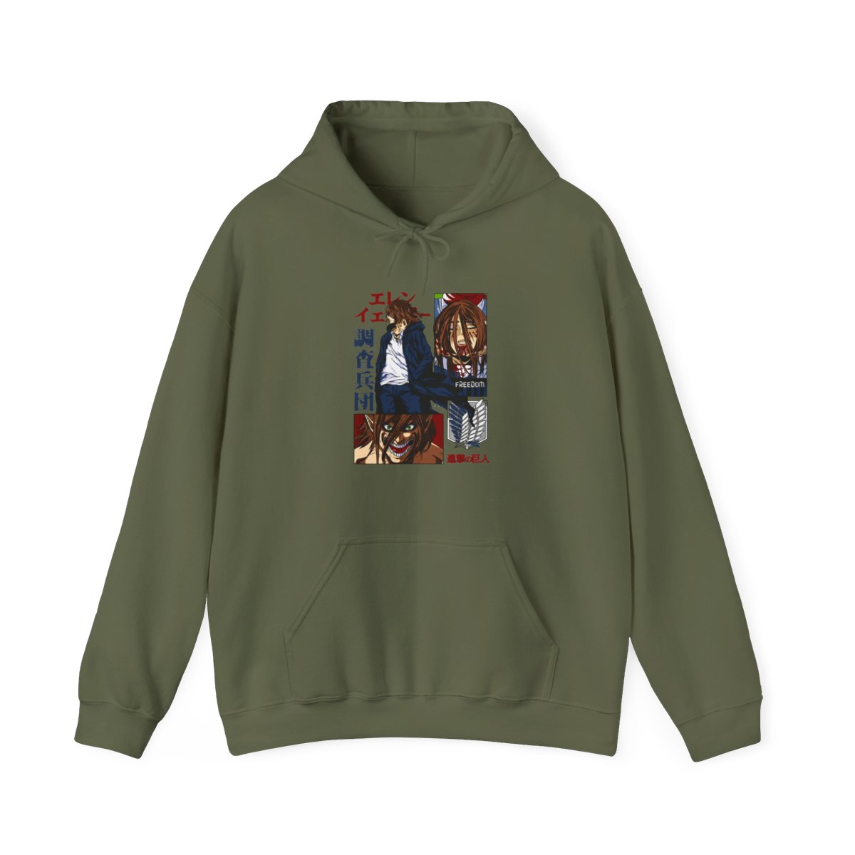 Eren Yeager Hoodie Attack on Titan Survey Corps Look - Official Hoodies merchandise