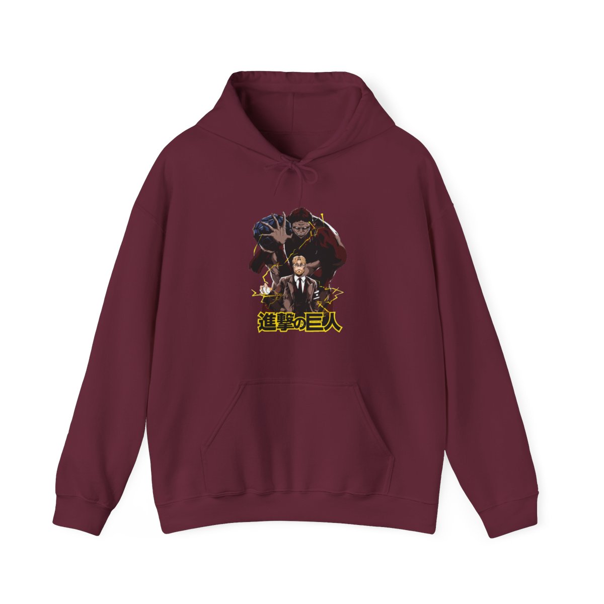 Zeke Yeager Hoodie Attack on Titan Beast Titan Control - alternate angle 5, merchandise