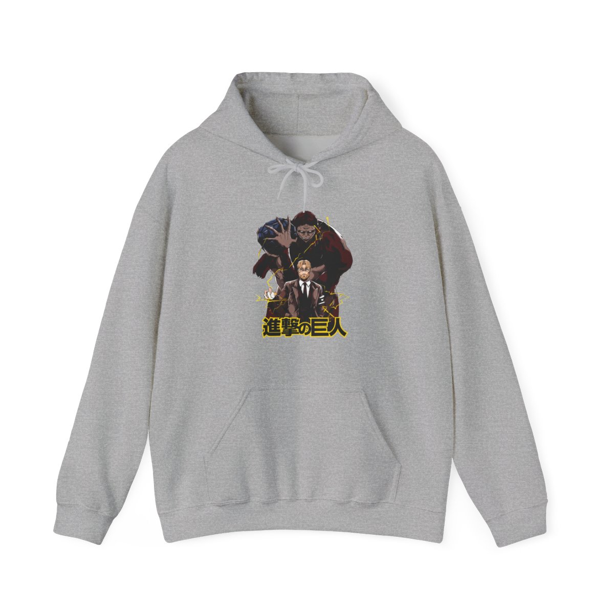Zeke Yeager Hoodie Attack on Titan Beast Titan Control - alternate angle 3, merchandise