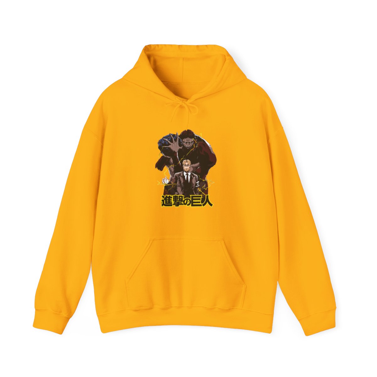 Zeke Yeager Hoodie Attack on Titan Beast Titan Control - alternate angle 4, merchandise