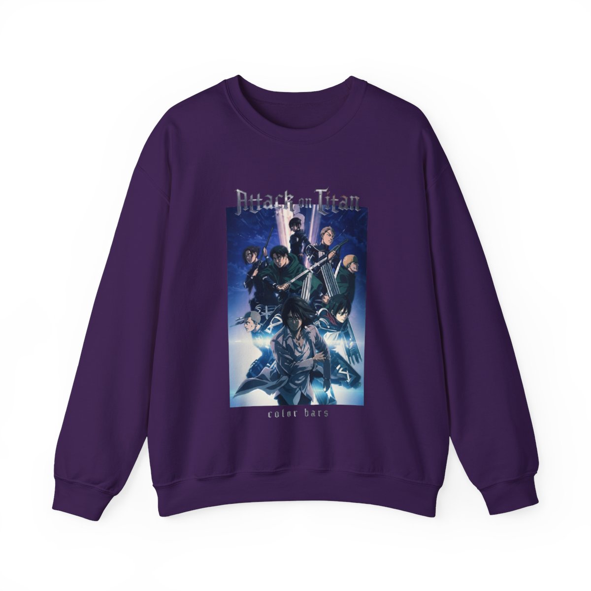 Attack on Titan x Color Bars - Brigade Crewneck Sweatshirt - alternate angle 3, merchandise