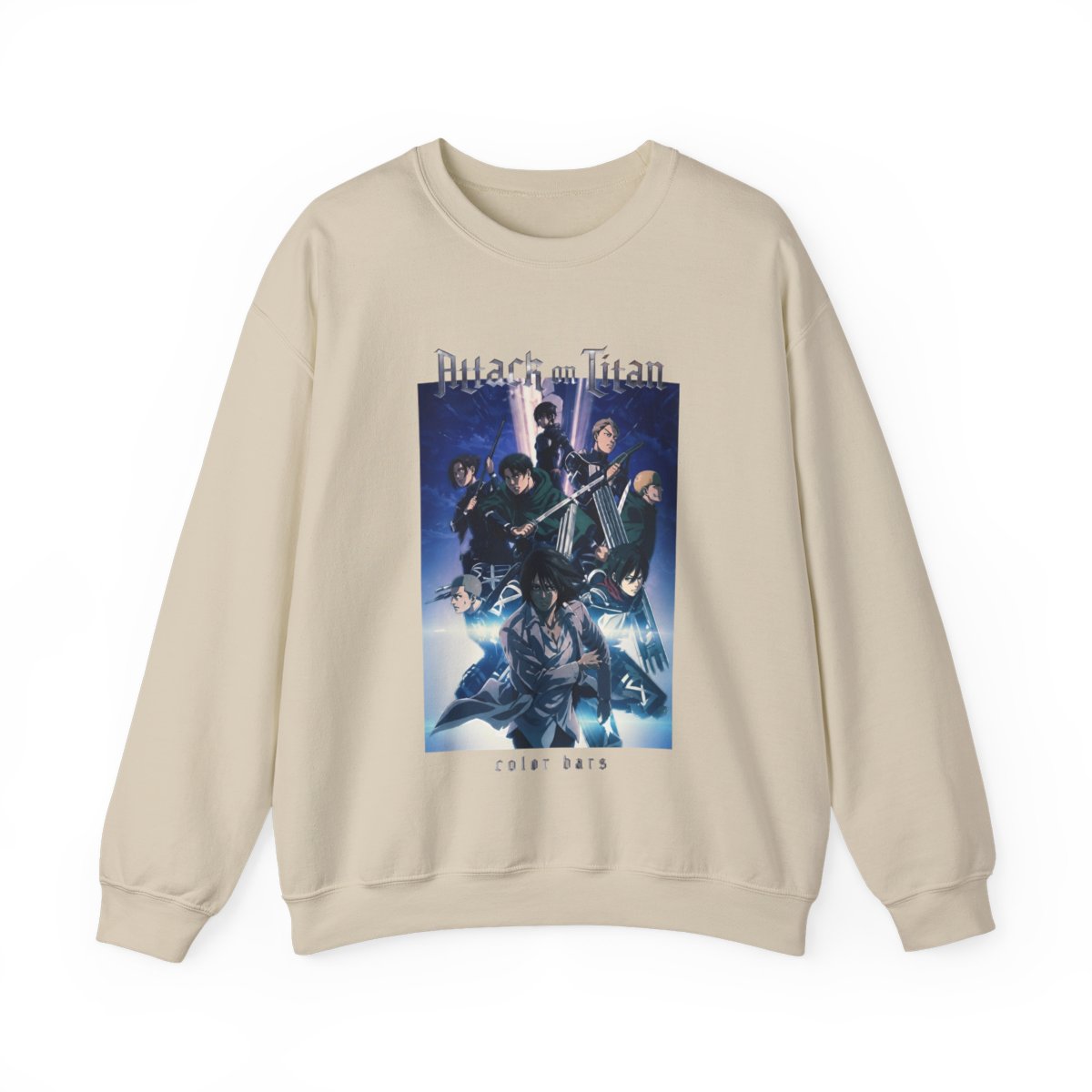 Attack on Titan x Color Bars - Brigade Crewneck Sweatshirt - alternate angle 5, merchandise