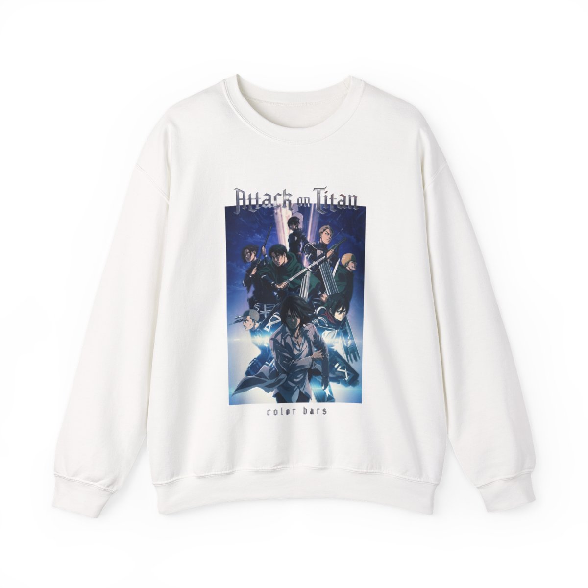Attack on Titan x Color Bars - Brigade Crewneck Sweatshirt - alternate angle 2, merchandise