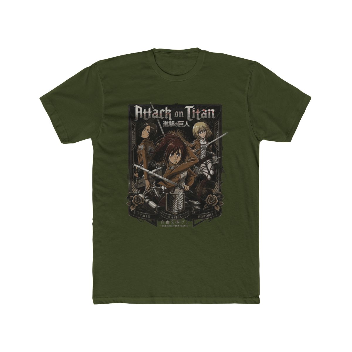 Attack on Titan - Ymir Sasha Historia T Shirt - alternate angle 4, merchandise