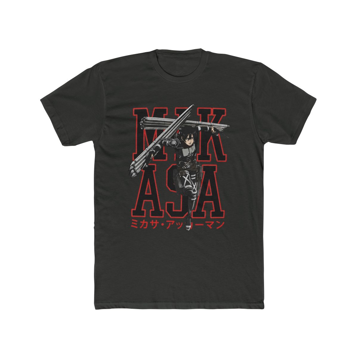 Attack on Titan - Mikasa Thunder Spears T Shirt - Crunchyroll Exclusive - alternate angle 5, merchandise
