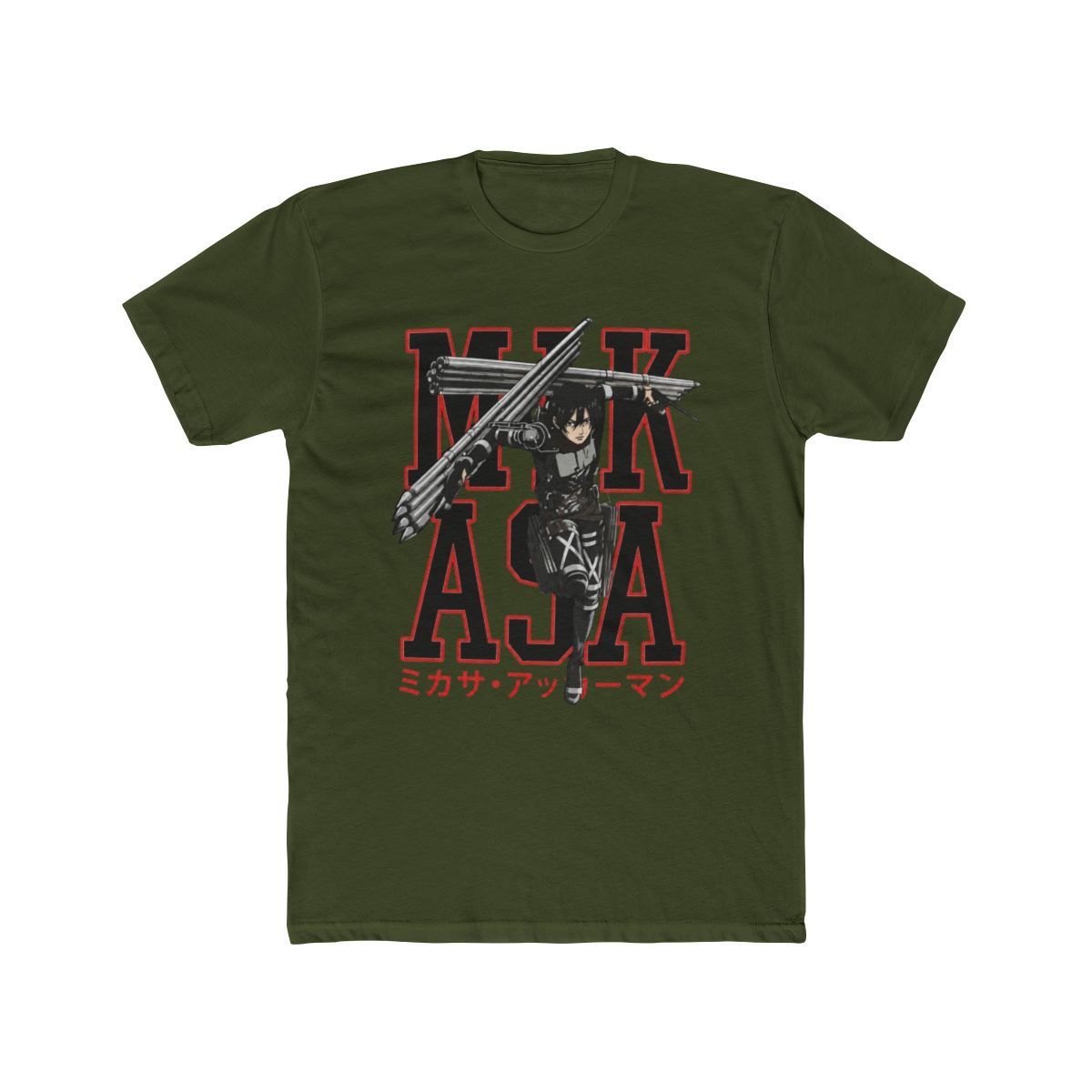 Attack on Titan - Mikasa Thunder Spears T Shirt - Crunchyroll Exclusive - alternate angle 4, merchandise